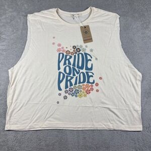 Marine Layer Vintage Slub Crop Tee Tank Soft Women's Size Large NWT *READ*
